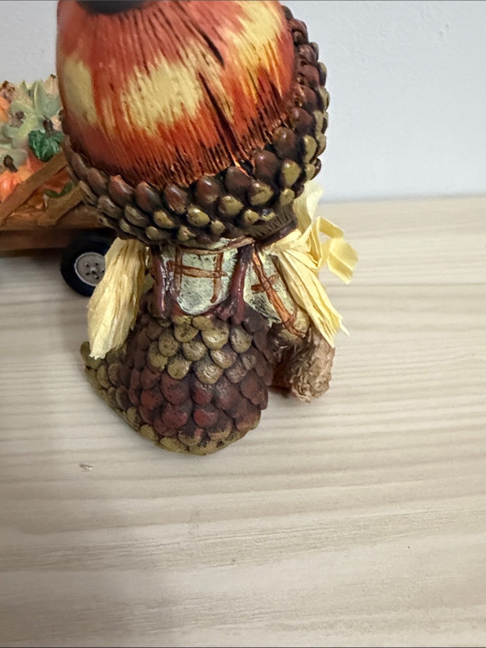 Vintage Acorn Girls & Wagon Thanksgiving Shelf sitter set - Picture 7 of 9